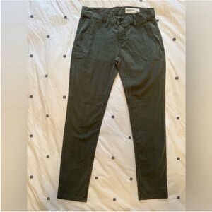 NWOT Pistola Women’s Dark Green Olive Slim Fit Chinos Size 24